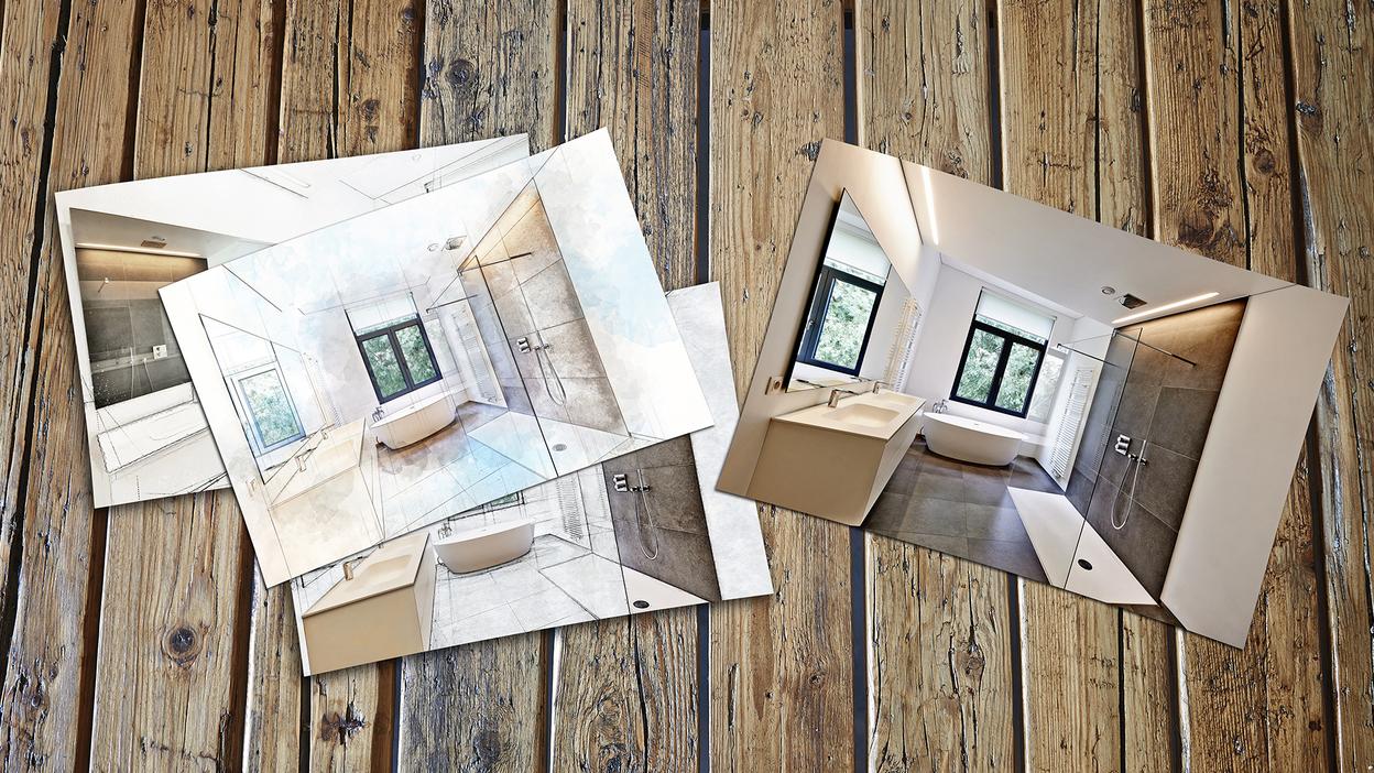 Freiplanung Baddesign Baddesigns vier Fotos